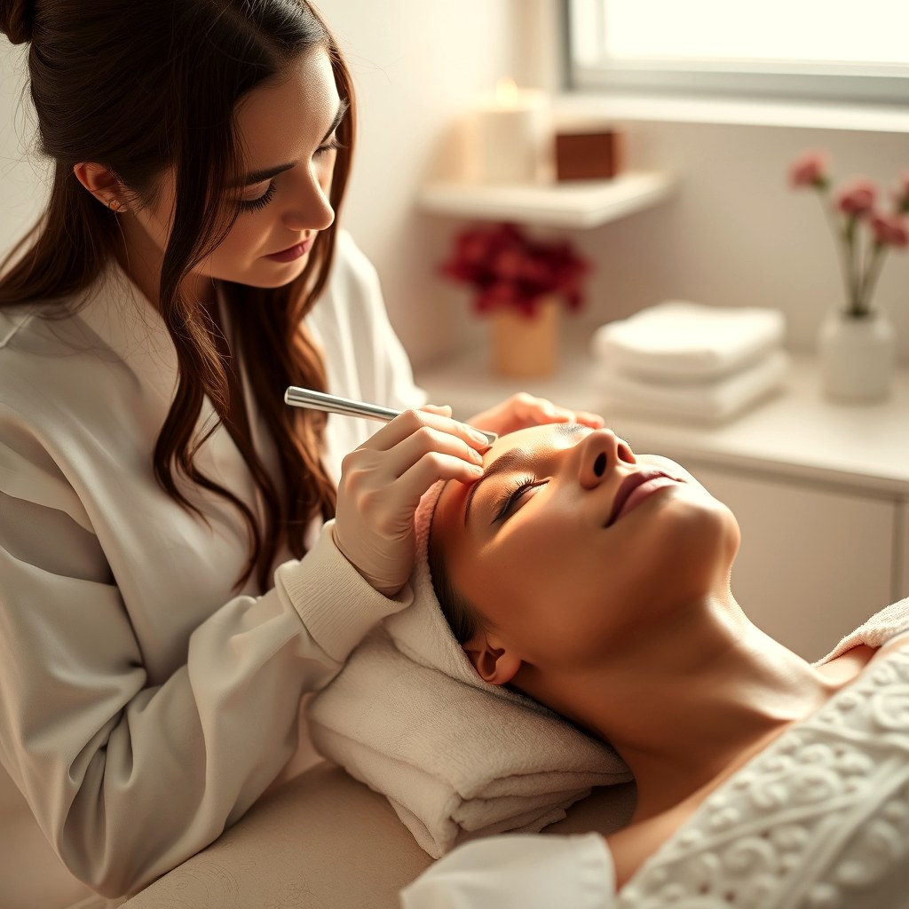 Esthetics instruction at Montana Academy